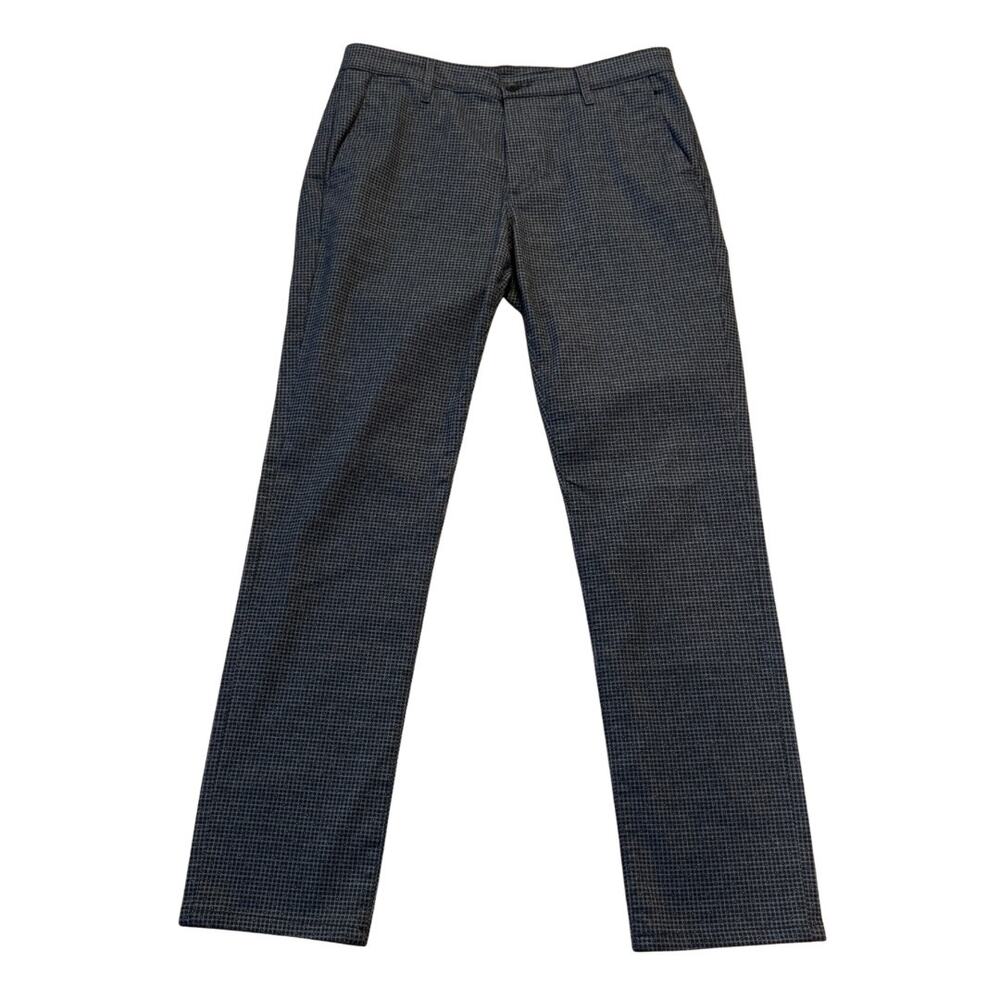 AG Adriano Goldschmied Marshall Slim Micro Dot Trouser Gray Black 33x34